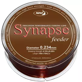 Волосінь Katran Synapse Feeder 150m (brown) 0.234mm 9.55lb/4.33kg, фото 